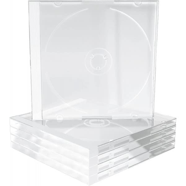 Exclusive Custodie CD Jewelbox, 10 mm, Transparente, 100 Pezzi