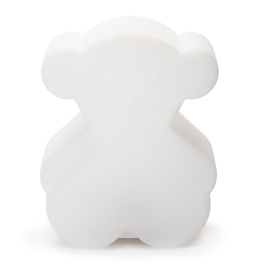 Tous Baby Lámpara de Noche en Forma de Oso, 3 watts, Blanco Semitransparente, 19.6 x 24.5 x 11 cm