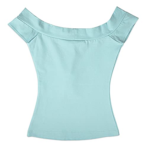 Disney Stitch Shoppe Peter Pan Mermaid Emboridered Dizzy Fashion Top, Size S2