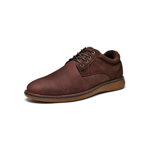 Arkbird Mens Casual Dress Shoes Fashion Sneaker Mens Leather Shoes Business Casual Shoes Men Brown Shoes3