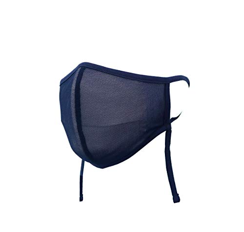 [Amazon限定ブランド] EMPATHY POCKETS 日本製 スポーツマスク 通気性と携帯性 抗菌、抗ウイルス性に拘った 洗えるマスク (ネイビー) 1枚目