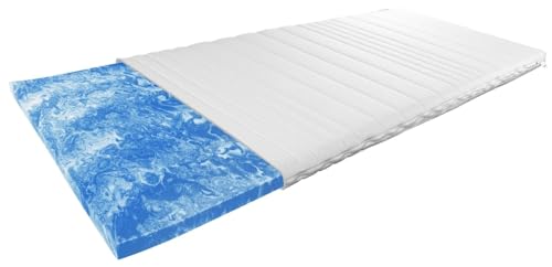 Atmungsaktiver, feuchtigkeitsregulierender Topper 130x200cm - Weiche & anpassungsfähige Matratzenauflage - Waschbarer Bezug mit 4-seitigem Reißverschluss - Made in Germany - Matratzentopper 130 x 200 – Bild 4