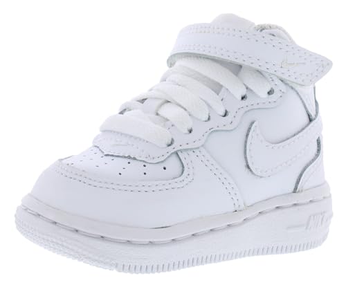 NIKE Force 1 Mid LE Boys DH2935-111 (White/White), Size 2