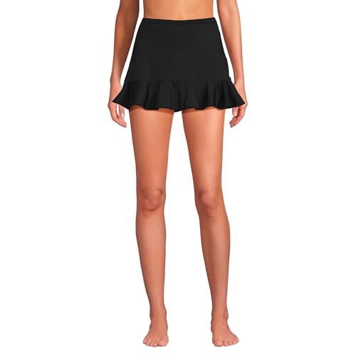 Lands' End Women's Ruffle Hem Mini Swim Skirt
