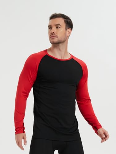 5 Pack Men's Sports Shirt Running Training Compression Shirt Fitness Bottom Long Sleeve Quick Dry Breathable Top3