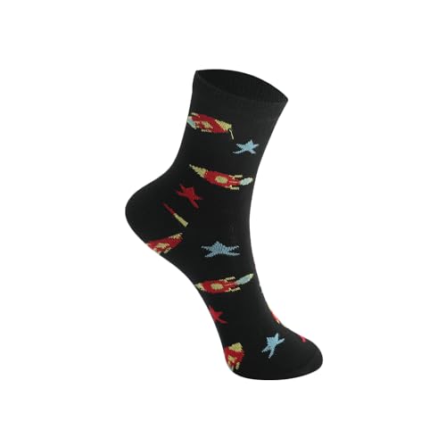 Image of Kids Boys Socks - Printed Cotton Kids Socks | Soft & Comfortable Sock for Boys | Durable Boy Sock for Everyday Wear- Pack of 5
