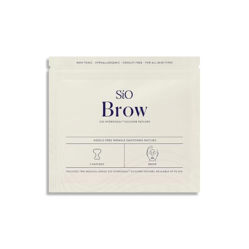 SiO Beauty Mid-Brow 11s Lift - Wrinkle-Smoothing Medical-Grade Silicone Patches for Fine Lines - Reusable Up to 10x - Cruelty-Free & Eco-Friendly Beauty Patches for Between Eyebrows - 2 Patches