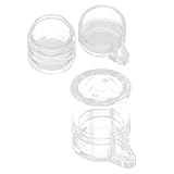 MUELODSIC 2 Stück Transparenter Acryl Ameisen Wassernapf und Futterspender Wasserfest Langlebig...