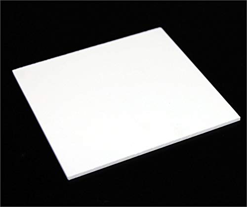 BIGIMALL White Acrylic Plexiglass Opaque Sheet 3mm Sheet 12"x12" Diy Projects