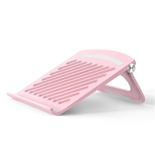 Support ordinateur portable rose pliable pour éliminer le mal de dos et refroidir le PC 17"