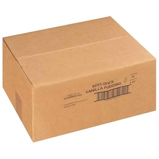 Kozy Shack Vanilla Pudding, 4 Ounce - 48 per case.