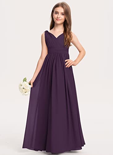 Junior Bridesmaid Dress Wedding Flower Girl Dresses for Teen Girls Dresses Chiffon2