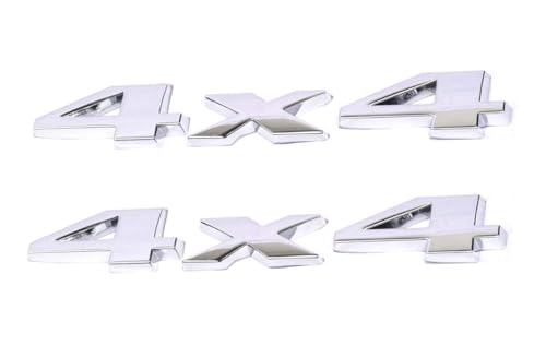 2pcs Auto Tuning 4x4 Logo 3D Decal Emblem Logo Sticker Nameplate Badge Replacement for Limited (Chrome) -  SBSYAUDE
