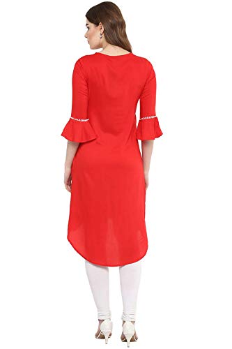 Image of STOP to start by Shoppers Stop Women's crepe straight Kurta