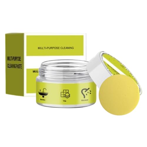 Limpiador de Piedra | 100 Gramos Potente para Pulir Multiusos con Esponja | Quitamanchas para Encimera de Cocina - Para Metal Azulejo Cocina Baño Encimera Estufa Placa Fregadero Gabinete Suelo