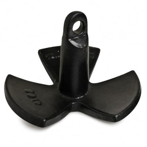 MarineNow Black PVC Vinyl Coated River Anchor (08 lb)