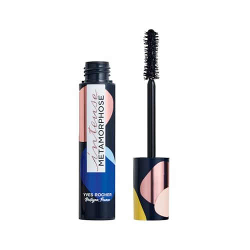 Yves Rocher COULEURS NATURE Mascara Intense Metamorphose Noir 7.8 ml | Wimperntusche für volle Wimpern und schöne Augen | intensives Schwarz & 24 Stunden Halt