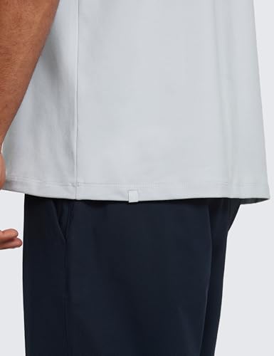 CRZ YOGA Cloud Jersey Mens Golf Polo Shirt Midweight Short Sleeve Soft Moisture Wicking Lounge Athletic Casual T-Shirts4