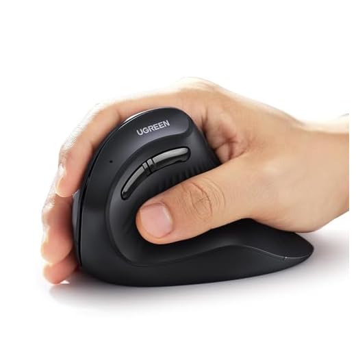 Mouse Bluetooth Ergonômico Vertical Ugreen sem fio (Preto)