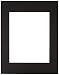 Sax Premium Pre-Cut Mat, 7-1/2 x 9-1/2 Inch Window, Black, Pack of 10
