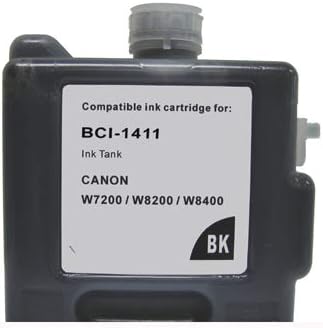 Miniatura 2 de Vivid Colors Reemplazo compatible del cartucho de tinta para el uso Canon BCI-1411 Black Ink Tank W7200 W8200 Plotter