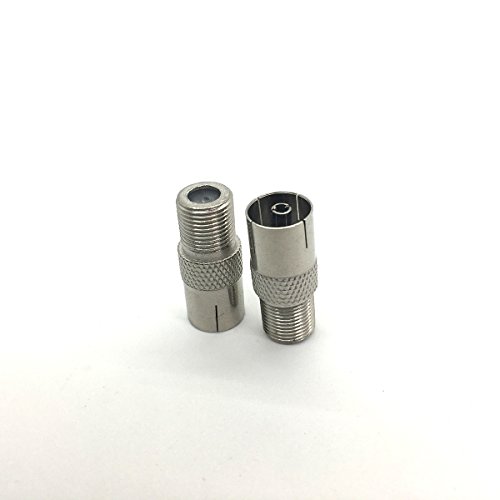 Antena adaptador coaxial F hembra a F hembra 2 unidades miniatura 5