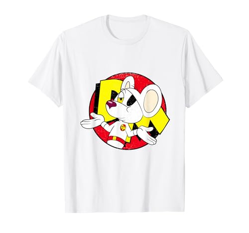 Image of Danger Mouse Nonchalant Pose Distressed T-Shirt