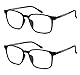 IEYELUUK Lesebrille Extra Groß Breit Leicht mit Etui für Herren Damen, Lesehilfe Sehr Breit Blaulichtfilter, Breites Gesicht Dioptrien +1.0