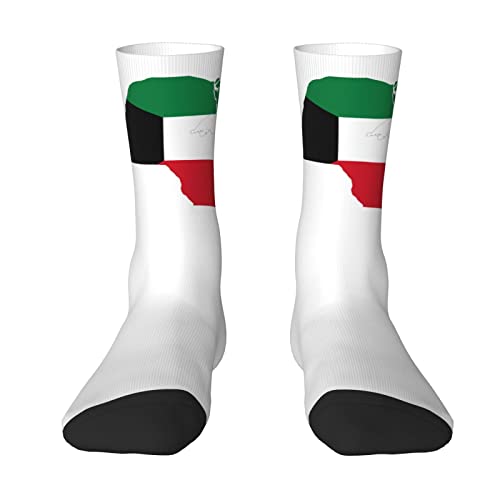 Melbrakin Koweït Drapeau Carte Crew Chaussettes D'été Évacuant L'humidité Chaussettes Athlétiques Pour Hommes Et Femmes