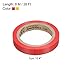 PATIKIL 26Ft Grip Finishing Tape, 2 Pack PVC Racquet Finishing Tapes Racket Accessories Sticky Seal for Tennis Badminton, Red/Yellow