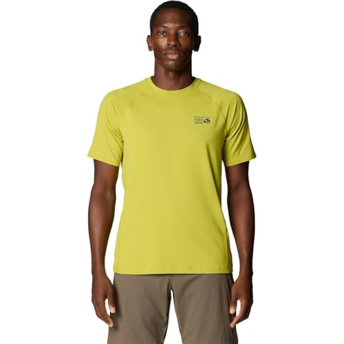 Mountain Hardwear Men's Crater Lake Short Sleeve, Lucky Chard, Large