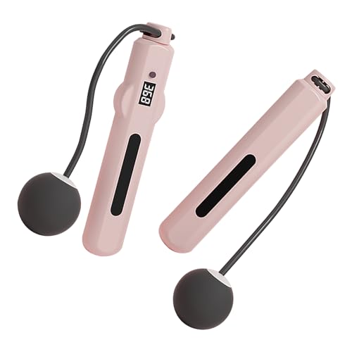 SPYMINNPOO Cordless Rope, Weighted Rope with Intelligent Voice Broadcasting Counting Screen for Fitness ()