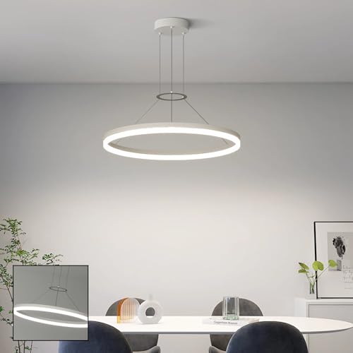 Lampe suspendue LED anti-éblouissement avec hauteur ajustable pour table de séjour