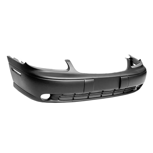 Image of FitParts Compatible with Chevrolet Malibu 1997-2005 Front Bumper Cover | Primed, With Fog Light Holes, Sedan, Ready to Paint, OEM 12463112, GM1000540
