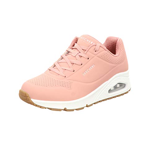 Image of Skechers Women's UNO-Stand ON AIR Rose Sneaker (73690-ROS)