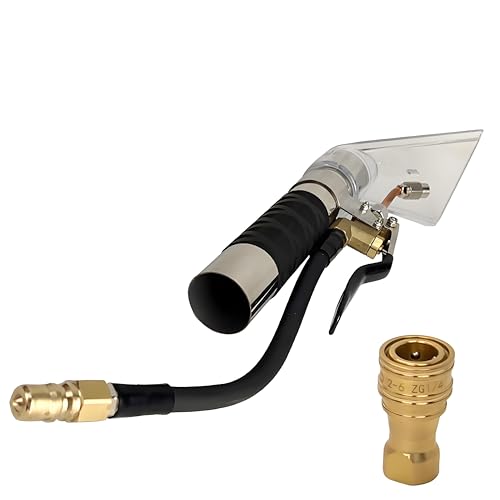 Carpet Extractor Wand with 1/4" Quick Disconnect Coupler Valve for Shop Vac/Mytee Upholstery Vacuum Extractor, Upholstery Cleaning Tool for Carpet Cleaning/Car Detailing, Extractor Head