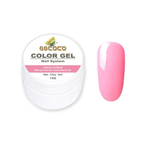 5ml nail UV Gel soak off UV LED Nail Art Pure Color Gel paint color UV gel polish (GD-CG-5ml-145)-image-37