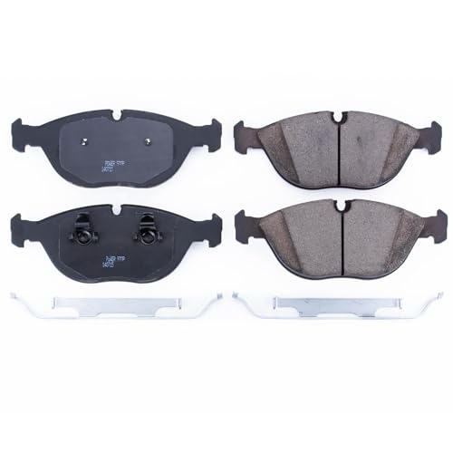 Image of PowerStop Front Brake Pads for Audi TT Quattro 2004-06 |BMW 750iL 1995-01 |Z8 2000-03 |Chrysler Crossfire 2005-06 - Z17 Ceramic Brake Pads with Installation Hardware, 17-682