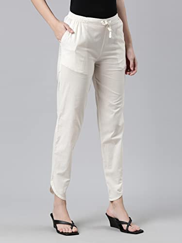 Image of GO COLORS Women Mid Rise Cotton Dhoti Pant