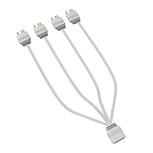 Image of SECRET DESIRE ARGB Splitter 5V 3Pin 1 to Three /4 Connector Power Cable for PC Desktop Computer 1 to 4