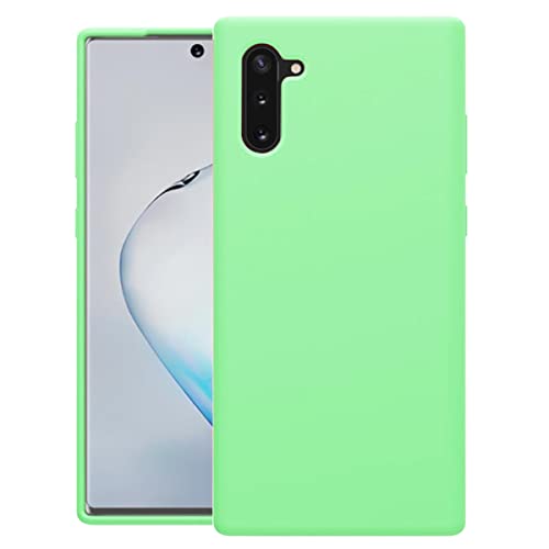 Image of LIRAMARK Liquid Silicone Soft Back Cover Case for Samsung Galaxy Note 10 (Green)