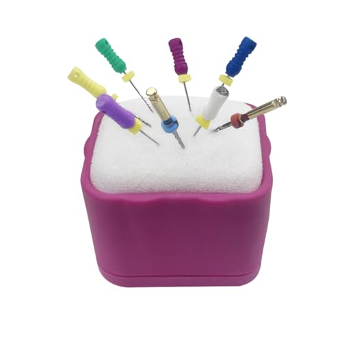 Endo File Clean Stand, YOUYA DENTAL Instant Detailing File Cleaning Sponge Dental Endodontics Cleaning Holder High Temperature Resistance Professional Sponge Box Ring Organizer Rack