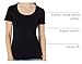 Amazon Essentials Women's Regular-Fit Short-Sleeve Scoop Neck T-Shirt (Available in Plus Size), Pack of 2, Black/White, Medium