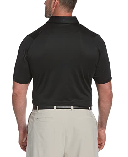 Callaway Mens Swing Tech Short Sleeve Golf (Big & Tall And Regular) Polo Shirt, Solid Caviar, X-Large Tall Us #TOP23