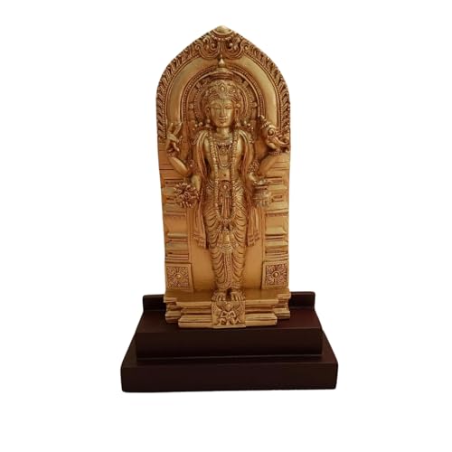 PUJA CELEBRATIONS Lord Dhanwanthari Perumal Idol, God of Health, Showpiece, God Perumal Statue for Home Decorative,Pooja Room Multicolor