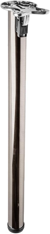 Table Folding Leg Breakfast Bar Worktop Support Kitchen Round 710 / 870mm (Brushed Steel, 71cm)