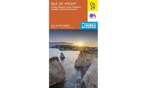 Isle of Wight Map | Cowes, Newport, Ryde, Sandown, Shanklin, Yarmouth & Ventnor | Ordnance Survey | OS Explorer Map OL29 | England | Walks | Hiking | Maps | Adventure