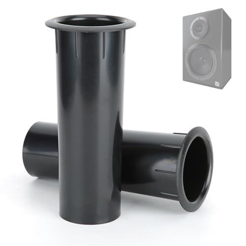 Tube Bass-Reflex Pour Enceinte - Ouverture 95mm, Collerette 108mm, Longueur 150mm - Noir Plastique - Améliore Les Basses
