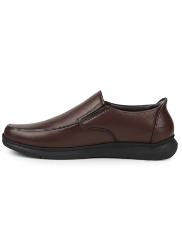 Image of Liberty Healers SCL-1 Formal Non Lacing Moccasin Shoes for Men with PU Sole | Comfortable Outsole and Lightweight | Cushioned Footbed | Suitable for Office
