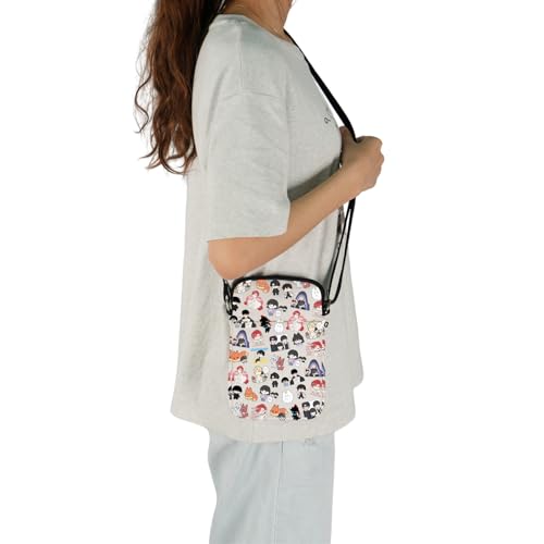 JXGZSO Anime Inspired Crossbody Bag Anime Lover Gift Anime Characters Shoulder Bag4